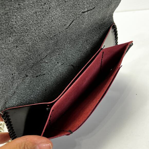 Leather Biker Long Wallet On Chain New - Picture 4 of 5